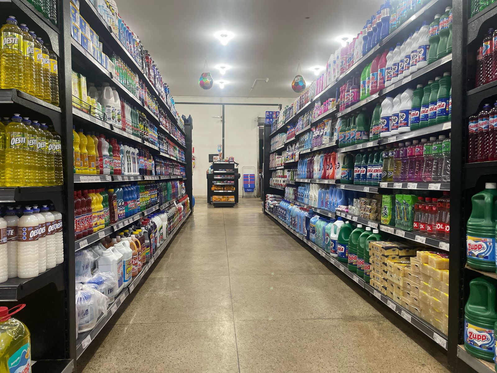 Seção de Limpeza com Variedades e Tudo que Você Precisa